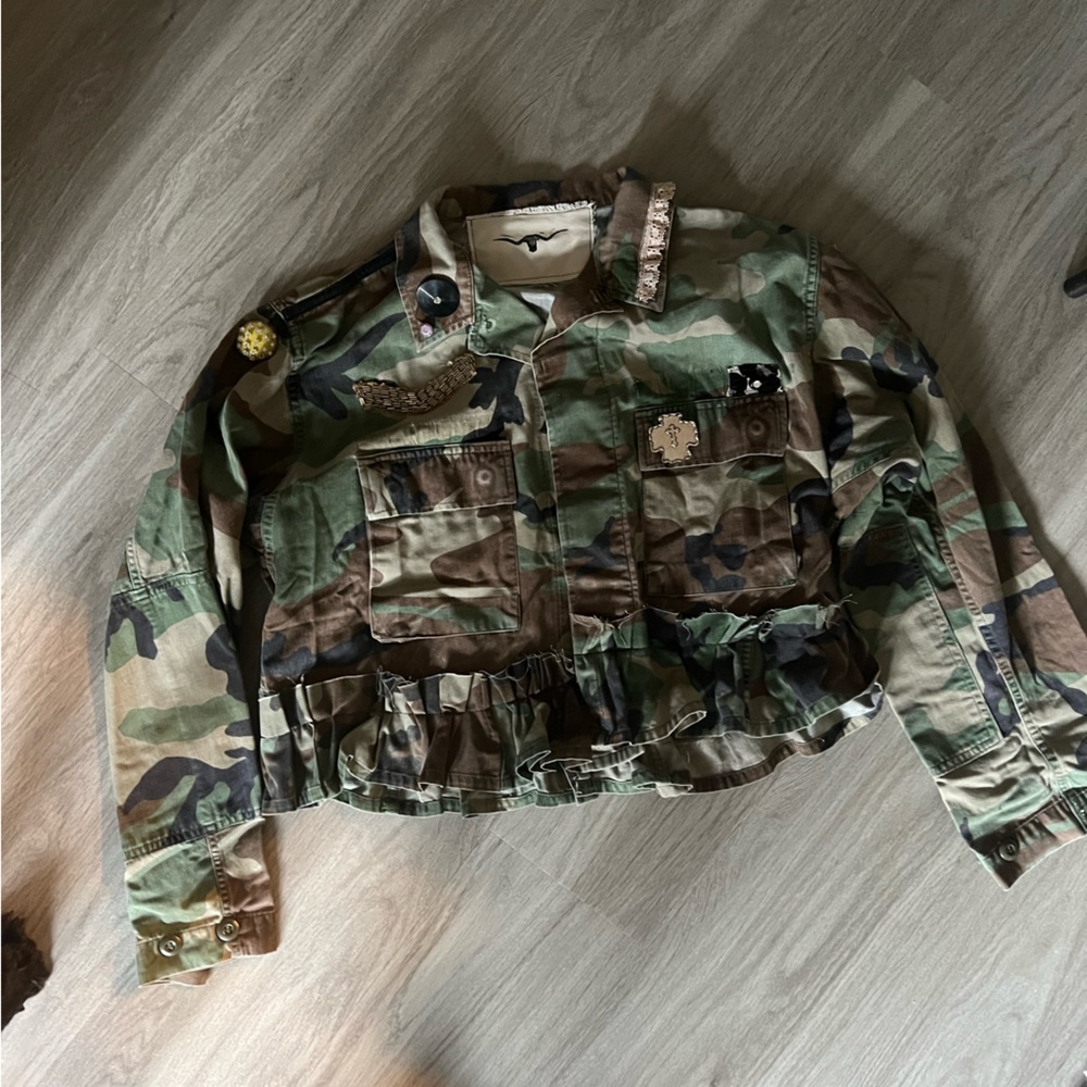 Custom Camo jacket  Womens small